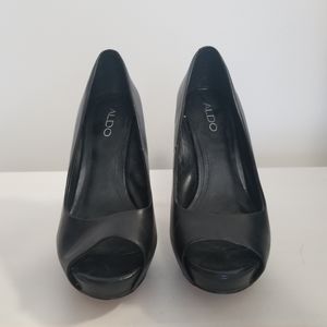ALDO black heels size 7